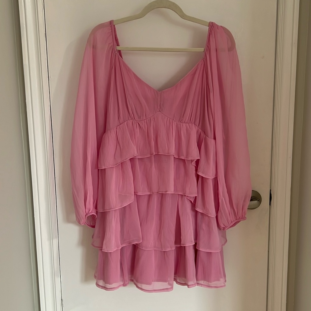 Tiered babydoll mini dress